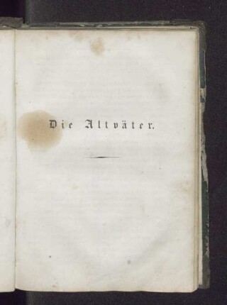 Die Altväter.