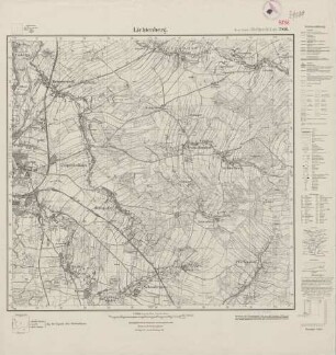 4856 (alte Nr.: 2816) Lichtenberg, Meßtischblatt (4cm - Karte)