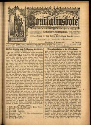 Erste Ausgabe vom Sonntag, den 07. Februar 1897.