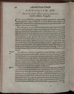 Consilium XIV. - Consilium XVII.
