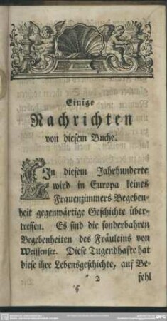 Einige Nachrichten von diesem Buche