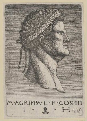 Bildnis des M Agrippa L F Cos III