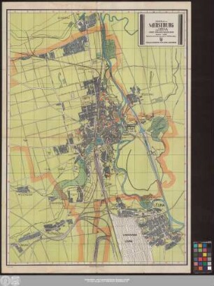 Stadtplan von Merseburg und Leuna : nebst Strassenverzeichnis