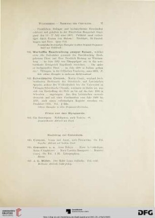 77-79 Nachtrag und Convolute (Nr. 845-874)