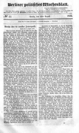 No 33, 15. August 1835