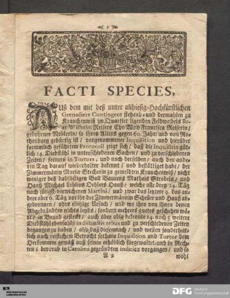 Facti Species...