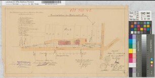 Verlängerung der Dürener Dampfstraßenbahn von Merken nach Pier. Lichtraum-Umgrenzung der Dürener Dampfstraßenbahn Spezialplan des Bahnhofs Pier