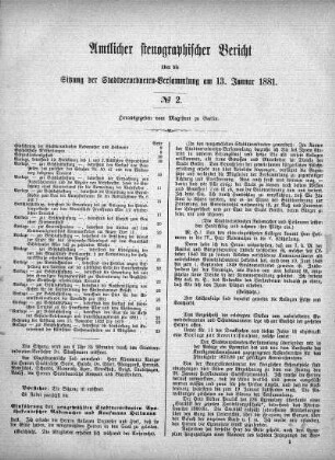 No. 2, 13. Januar 1881