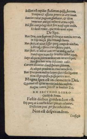 Ex Secundo Libro Ovidii de Ponto.