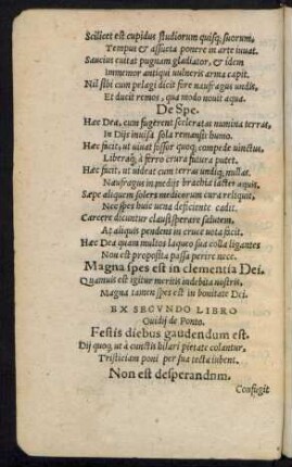 Ex Secundo Libro Ovidii de Ponto.