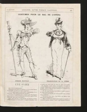 Costumes pour le bal de l'opéra