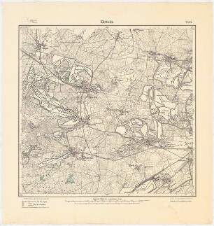 Messtischkarte von Klettwitz Zum Projekt gehörend: Hermann Jansen: Messtischkarte, Teilblatt 2544 (Klettwitz) 1:25000