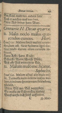 Centuriae II. Decas quarta.