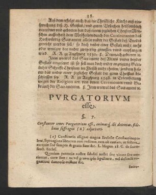Purgatorium esse. §. 7.