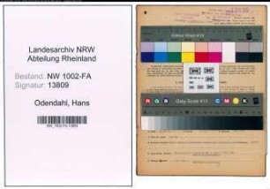Entnazifizierung Hans Odendahl, geb. 17.08.1905 (Kaufmann)