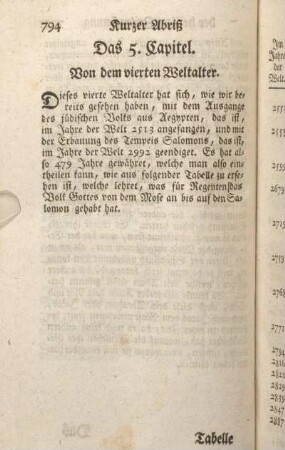 Das 5. Capitel. Von dem vierten Weltalter.