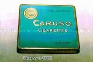 Blechdose für 20 Stück "SELOWSKY CARUSO CIGARETTES DRESDEN"