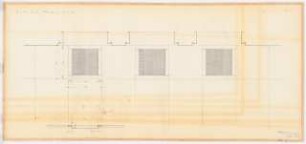 Reichsluftfahrtministerium, Berlin: Eingangshalle Q1L, Windfang (Abstreichroste): Grundriss, Schnitt 1:20