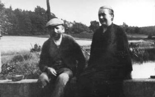Niederschöna-Hetzdorf-Herrndorf. Obermühle, Ehepaar Hofmann? Repro