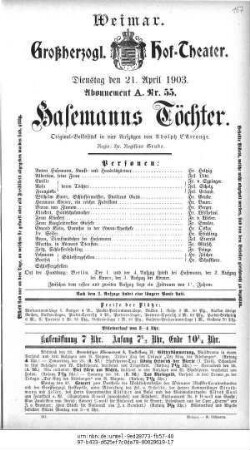 Hasemanns Töchter