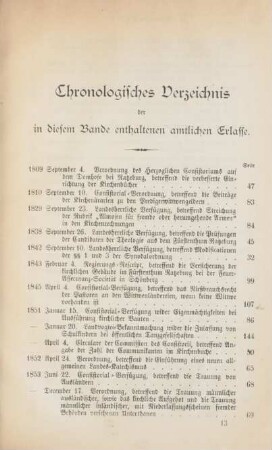 Chronologisches Verzeichnis ...