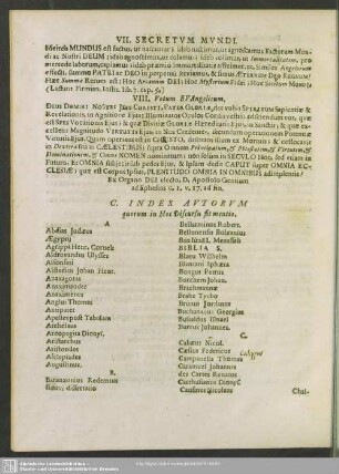 C. Index Autorum quorum in Hoc Discursu sit mentio.