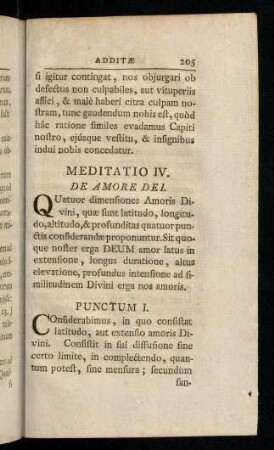 205-216, Meditatio IV