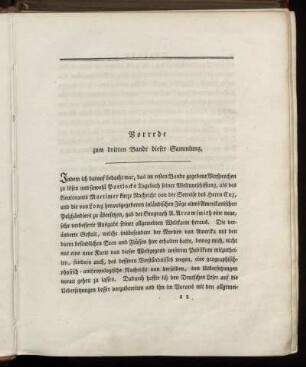 Vorrede zum dritten Bande dieser Sammlung