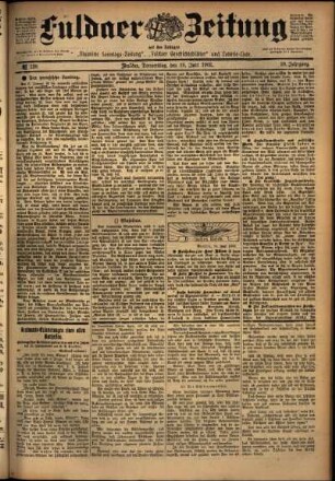 Ausgabe vom Donnerstag, den 19. Juni 1902.