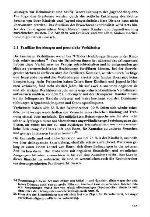 2.1 Familiäre Beziehungen und persönliche Verhältnisse