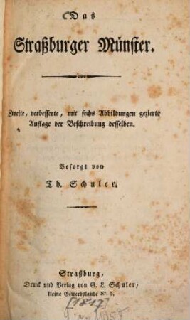 Das Strassburger Münster