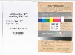 Entnazifizierung Katharina Leufen , geb. 19.04.1900 (Lehrerin)