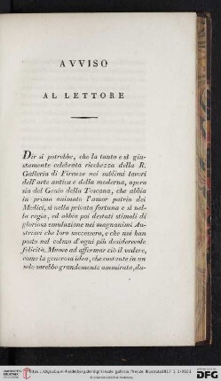 Avviso al Lettore