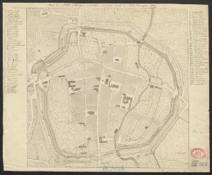 Plan der Stadt Göttingen