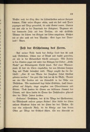 69-72, Fest der Erscheinung des Herrn