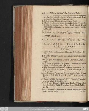 [XIX.] Historiae Literariae Scriptores