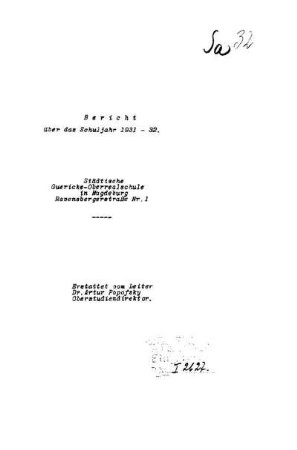 1931/32: Bericht ... - 1931-32