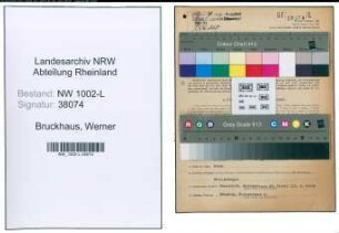 Entnazifizierung Werner Bruckhaus , geb. 19.07.1901 (Rechtsanwalt)