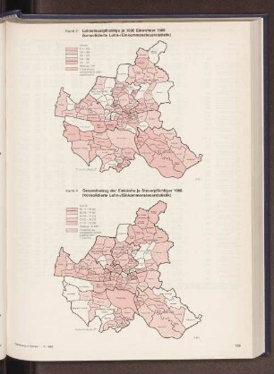 Gesamtbetrag der Einkünfte je Steuerpflichtiger 1980 (konsolidierte Lohn-/ Einkommensteuerstatistik)