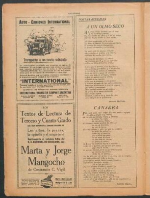 Cansera : Poetas actuales