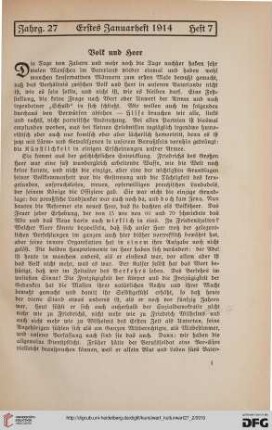 27: Volk und Heer