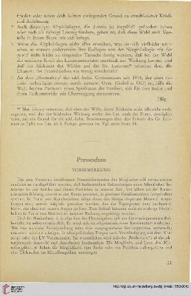 Presseschau