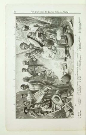 38. Die Eingeborenen der deutschen Kolonien, Tafel I: Afrika