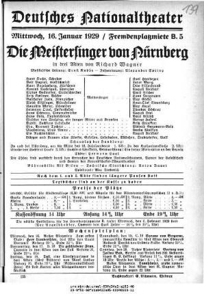 Die Meistersinger von Nürnberg