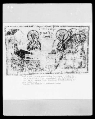 Codex Gr. 746 - Oktateuch — Sarahs Tod; Abrahams Unterhandlung mit den Hethitern, Folio fol. 84 r
