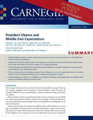 President Obama and Middle East expectations