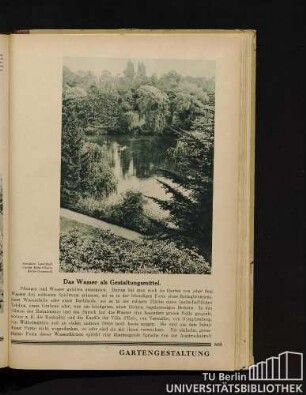 Das Wasser als Gestaltungsmittel.