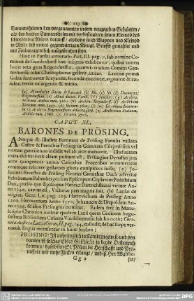 Caput XL. Barones de Prösing