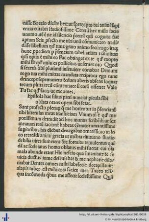 Epistola hac filius patri nunciat …