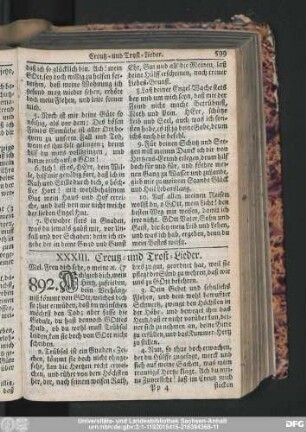 XXXIII. Creutz- und Trost-Lieder.